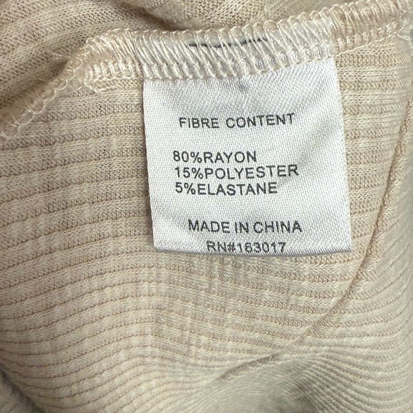 Princess Polly Oscar Maxi Skirt Beige High Waisted Pencil Fit Rib Knit Size 6 - Picture 12 of 13